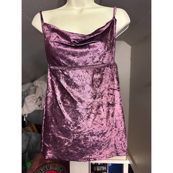 Free People Intimately ALL NIGHT VELVET TUNIC Size M - Picture 1 of 5